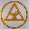  Royal Arch Grand Chapter Officer Aprons Emblem on a Triangle within a Circle with Fringe   