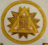  Royal Arch Grand Chapter Officer Aprons Emblem on a Triangle within a Circle with Fringe   