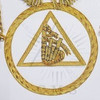  Royal Arch Grand Chapter Officer Aprons Emblem on a Triangle within a Circle with Fringe   