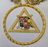  Royal Arch Grand Chapter Officer Aprons Emblem on a Triangle within a Circle with Fringe   