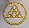  Royal Arch Grand Chapter Officer Aprons Emblem on a Triangle within a Circle with Fringe   