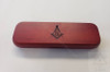  Masonic Fountain  Pen with Rosewood Case