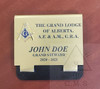 Masonic name badge