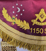  Scottish  Past Master Apron Burgundy red  
