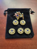 Masonic Cufflinks and 5 Button Covers  Set  style 2