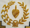  Past   Grand  Officers Aprons  with  Gold Wreath   Real Leather