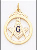 MASONIC PENDANT 3 GOLD