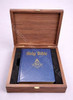 Masonic Altar Bible (VSL) in  Walnut Wood Presentation Box  