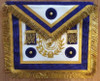 Centennial Apron Royal Blue with Lodge Badge   Real Leather