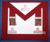 Past  Master Masons Apron  RED   Real Leather