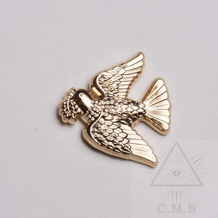 Pigeon Pin Hard Enamel Silver 3cm Dove Bird Lapel Pin Brooch - Foto 2