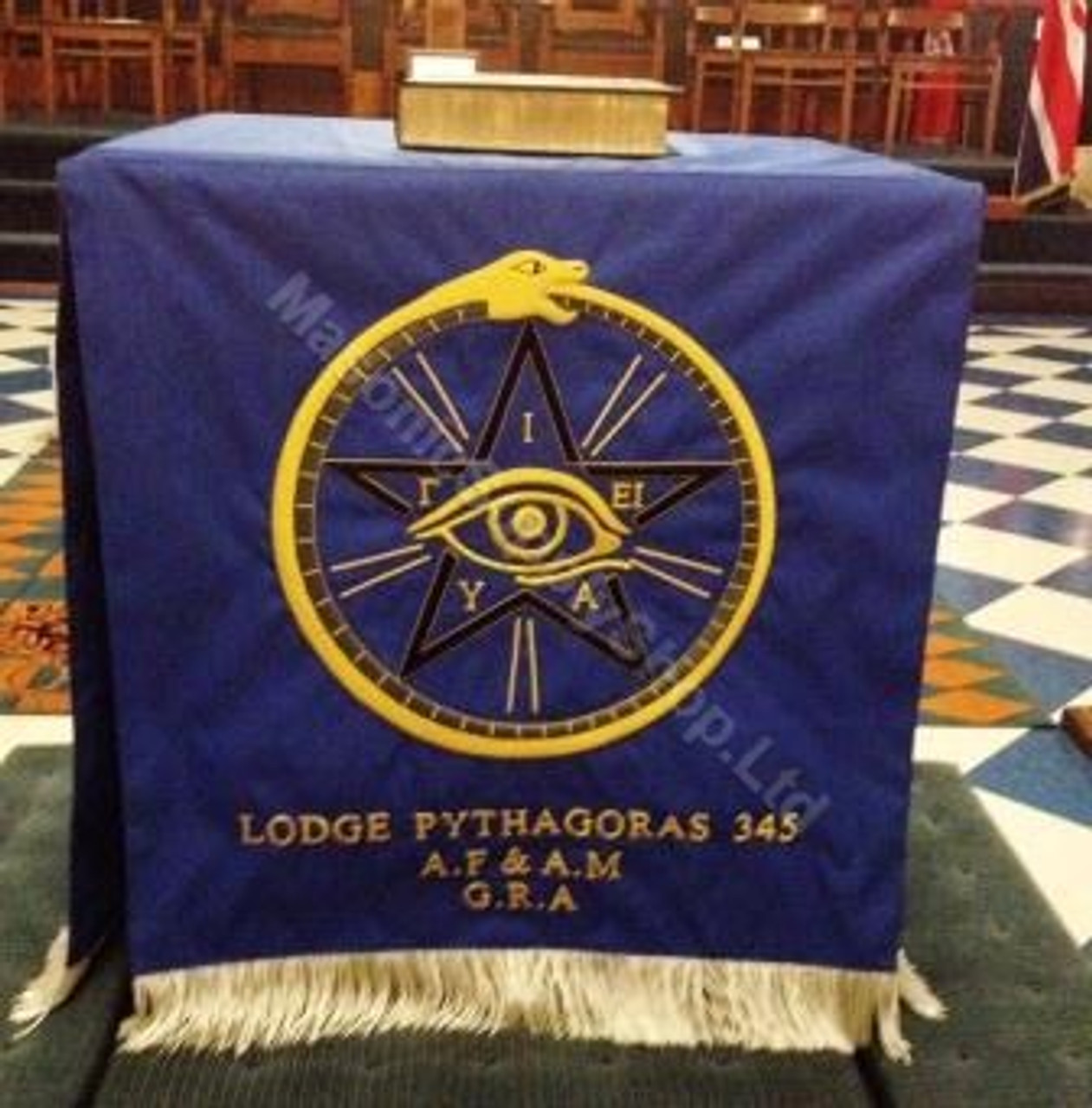 Masonic Royal Blue Altar Bible Marker for Blue Lodge - Set of 3