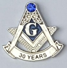 30 year masonic Lapel Pin