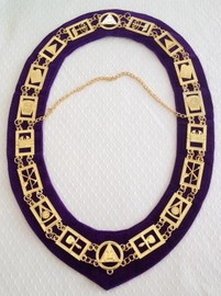 Royal Arch Officers Chain Collar  Royal Purple