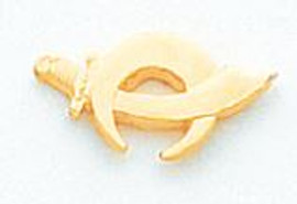 Gold Shrine Lapel Pin MSTSH27LT