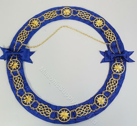 Officers Chain Collar  Royal Blue