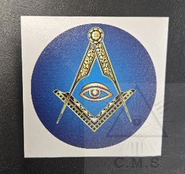 Masonic car decal