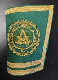 Lodge Officer Gauntlets/Cuffs with Emblem Green Lodge Officer Gauntlets/Cuffs with Emblem Green