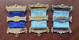 Replacement  Jewel Bars and Ribbon   3 Bars  Engraved 