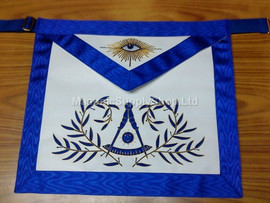Past Masters aprons with Embroidered wreath