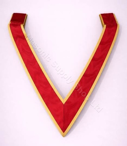 Red Collaret with Gold Trim  15 inch