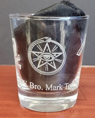 Custom Masonic Whiskey Glasses