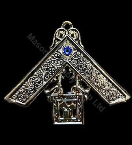 Past Master Breast Jewel with Blue Stone - Style 1
