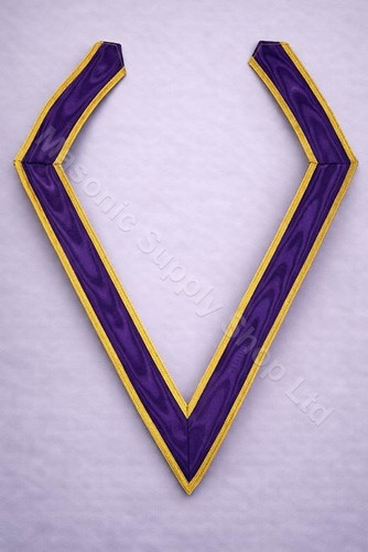 Royal Purple Collaret with Gold Trim