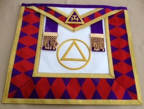 Royal Arch Grand Chapter Officer Aprons with Circle  No Fringe    APR-RA-GC-C