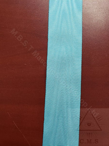 Masonic Light Blue Moire Ribbon