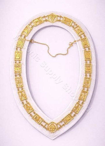  Royal Arch Officers Chain Collar   White
