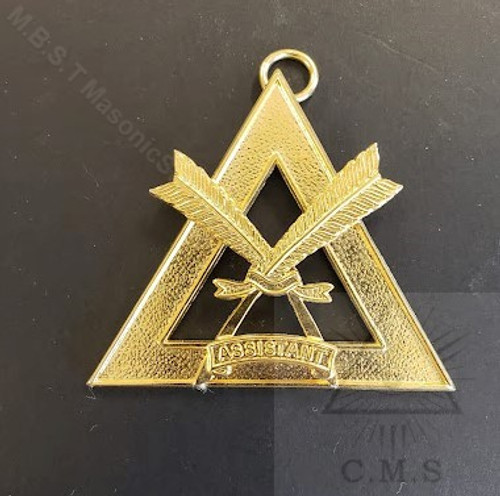   Royal Ark Mariner Officer Collar Jewel  Gold Finish   Assistant Secretary