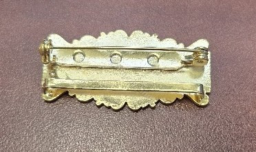  JEWEL  TOP BAR  GOLD  WITH WREATHING