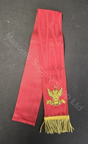  Scottish Rite  Hand Embroidered Bible Marker   Red