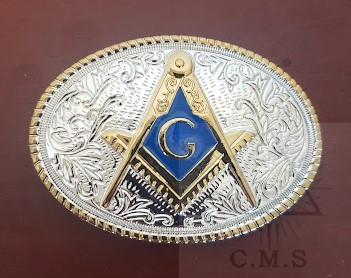 freemason belt buckle
