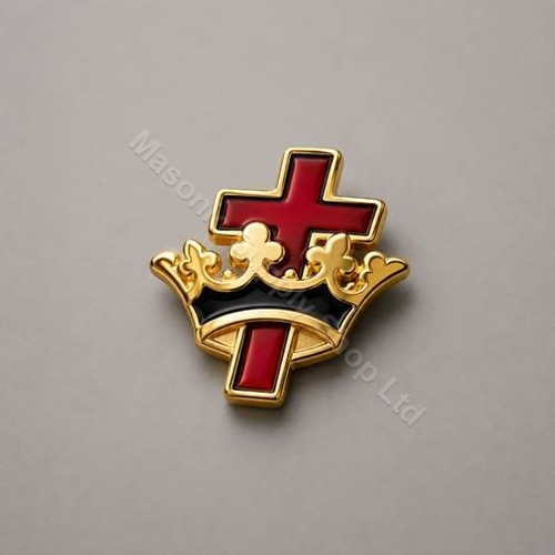 Knight Templar Crown & Cross Lapel Pin