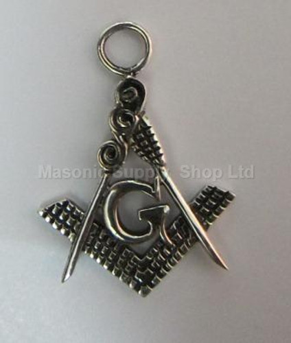 Classic Masonic Pendant Silver- 3