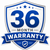 36 Month Warranty