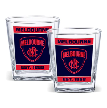 Melbourne Demons 2 Pack Spirit Glasses