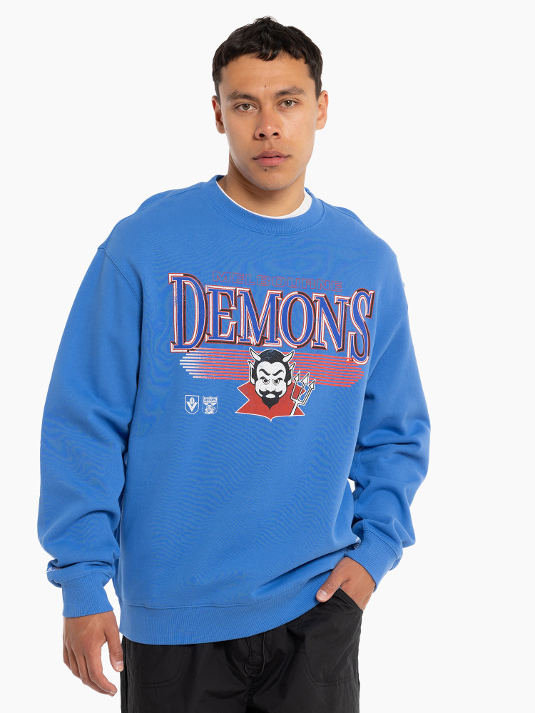 Melbourne Demons Mitchell & Ness Vintage Crew