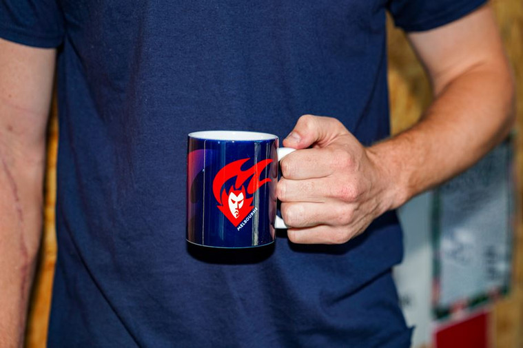 Melbourne Demons Retro Flamehead Mug