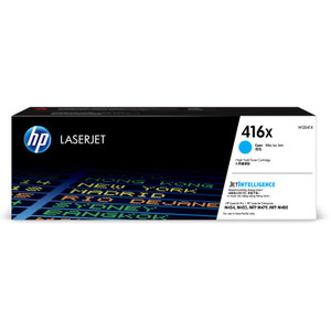 HP 416X LaserJet M454/M479 High Yield Cyan Toner Cartridge - 6K