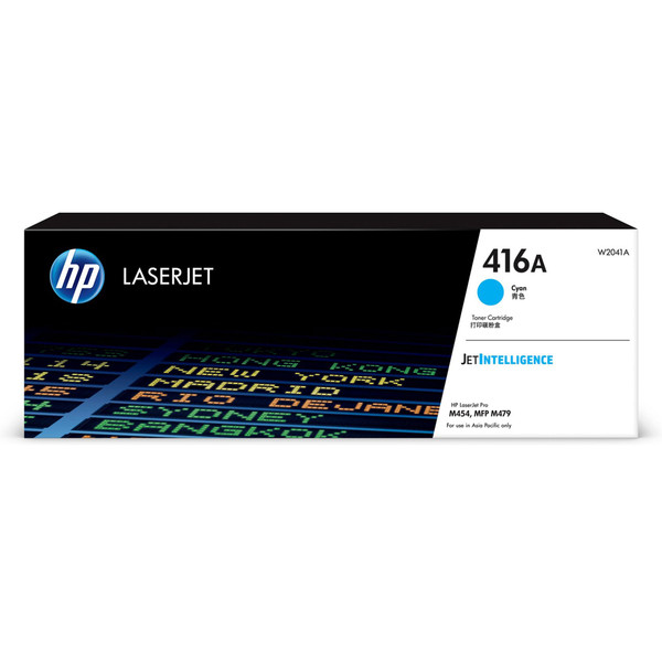 HP 416A LaserJet M454/M479 Standard Yield Cyan Toner Cartridge (W2041A) - 2.1K