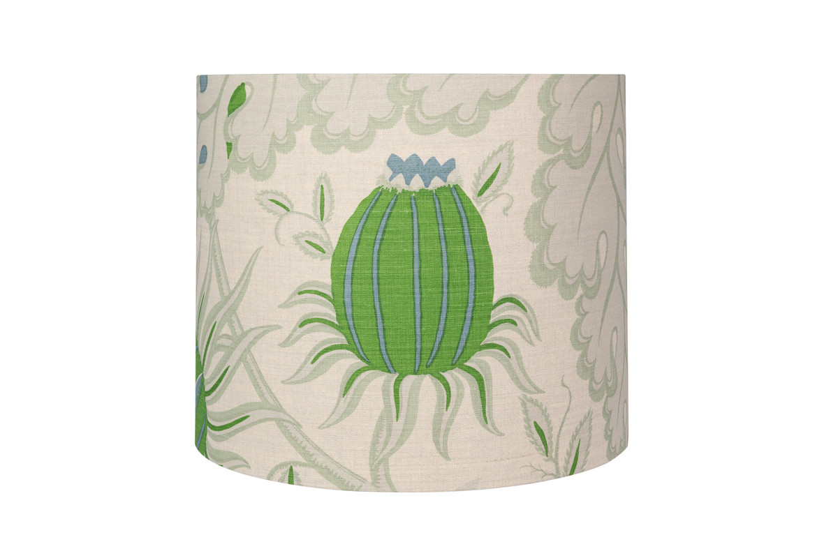 Carnival Green Drum Lampshade – Michael Szell Pomegranate Design