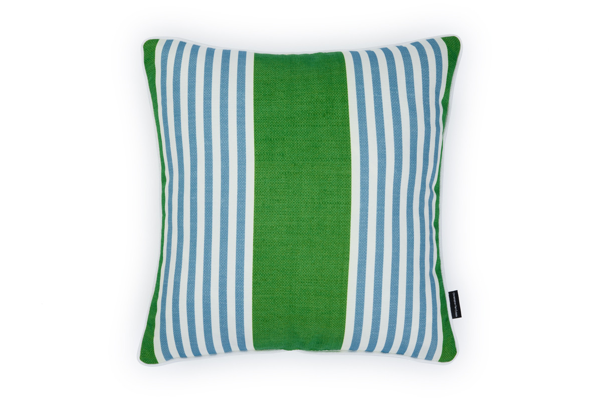 The Hudson Stripe Outdoor Cushions | Christopher Farr Cloth