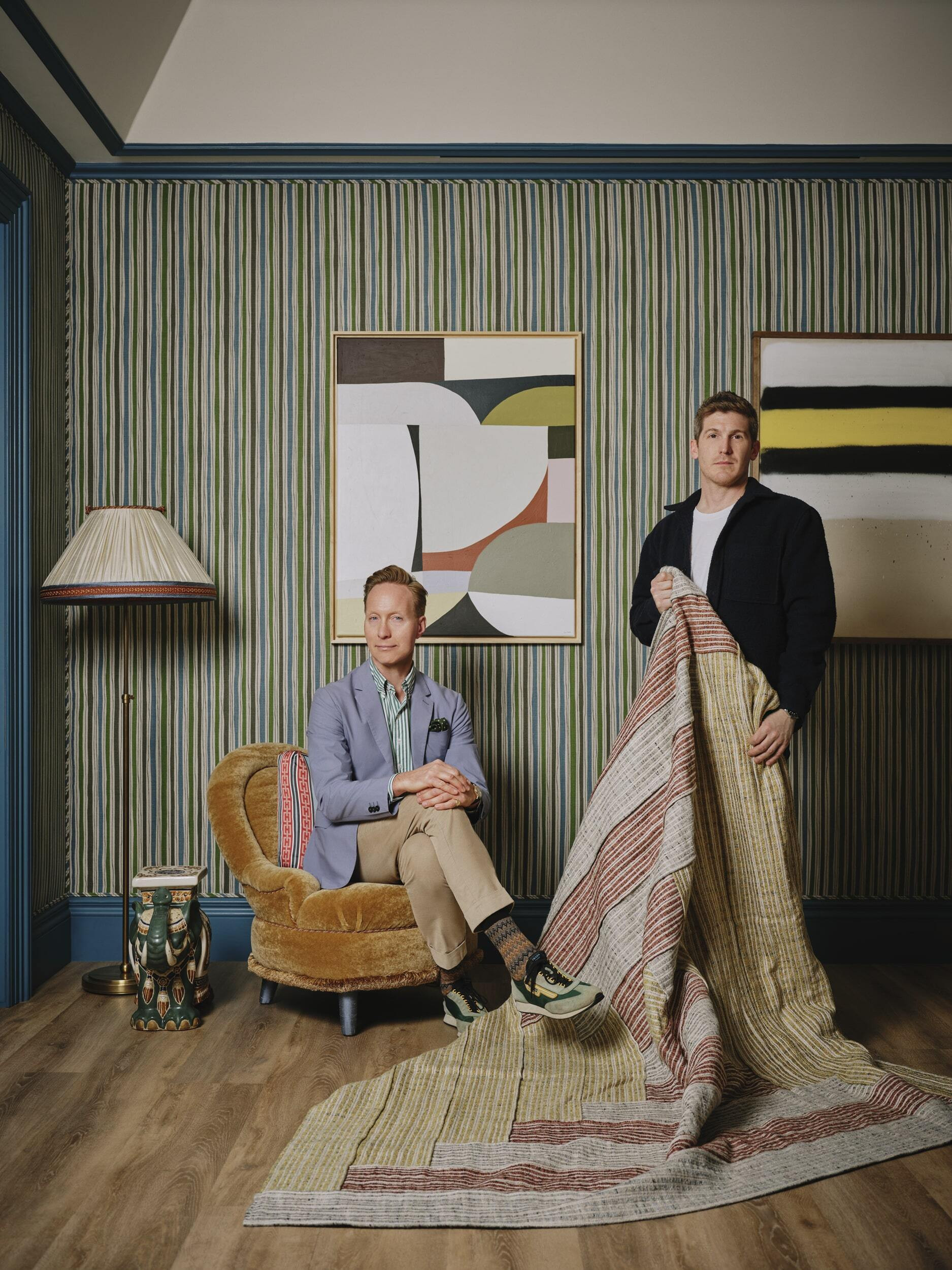 Nomad Woven Fabric – Wide Stripe | Christopher Farr Cloth