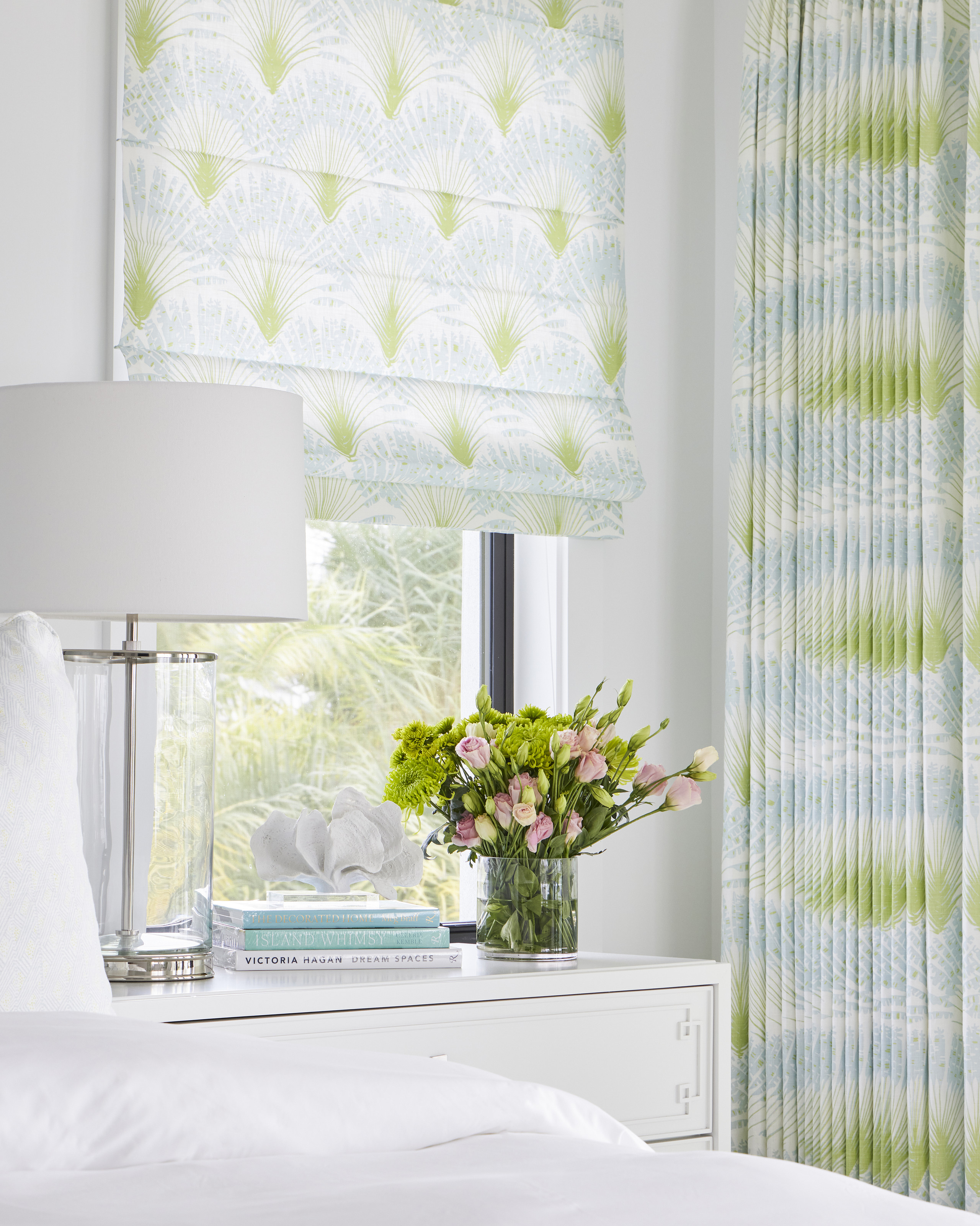 Brisa Feather Fan Printed Fabric by Michael Szell | Christopher