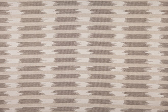 Capri Outdoor Woven Fabric in Sabbia – sandy beige striped outdoor textile with subtle tonal pattern.