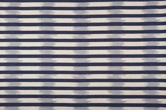 Capri Outdoor Woven Fabric in Azzurro – cool blue-toned striped outdoor fabric with modern geometric design.