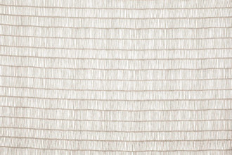 Crochet Printed Linen Fabric in Natural, a neutral linen and white mix with delicate linear pattern detail—perfect for layering texture in minimalist spaces.